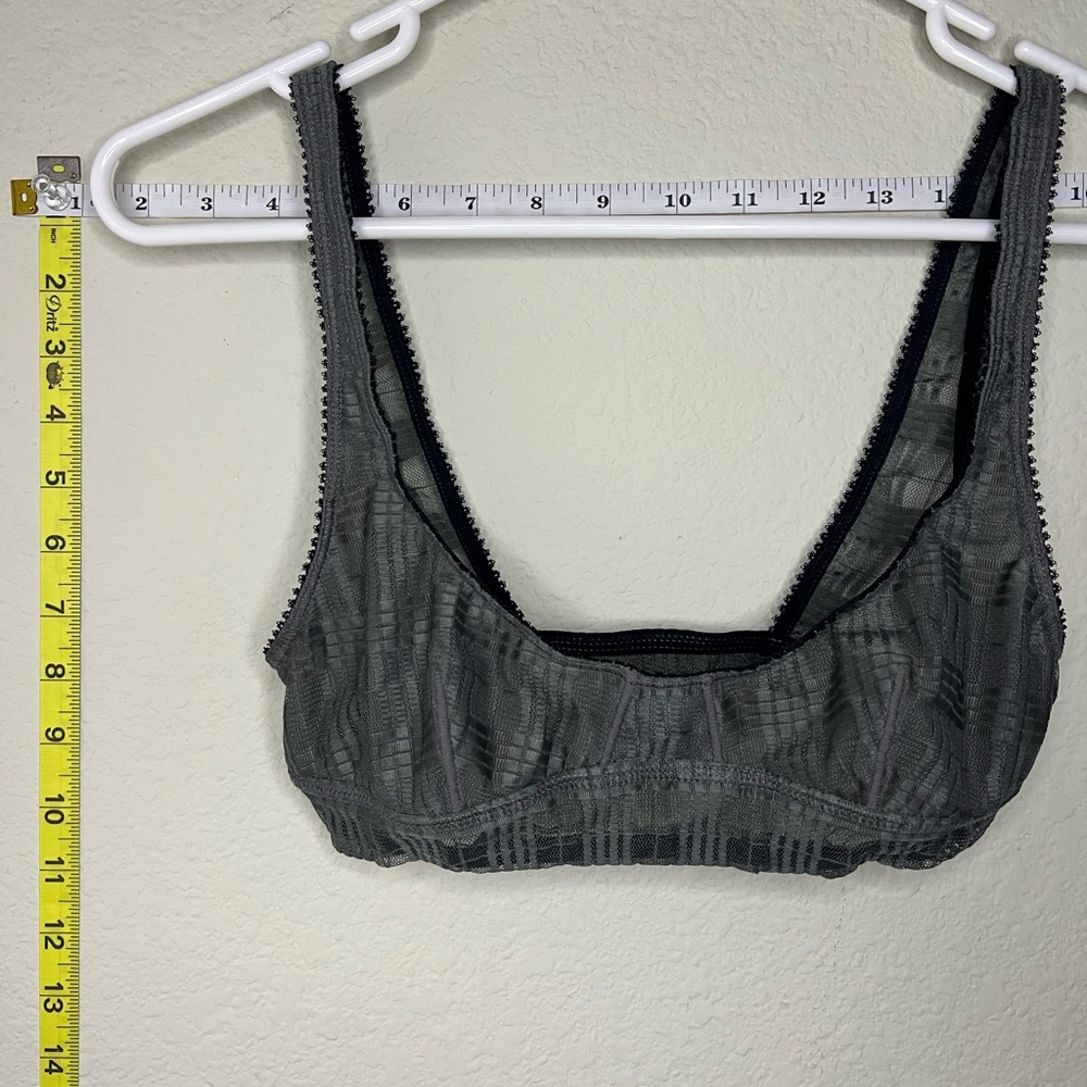 Urban Outfitters Gray Plaid Bralette